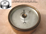 Prototype of first pocket barometer made by Negretti & Zambra in 1860